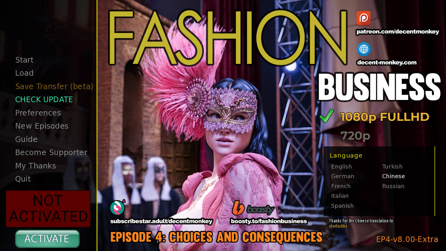 [SLG/官中/动态] 时尚女王莫妮卡/Fashion Business Ep.4 v8.00 Extra 官方中文 [9.8G/BD]-游戏网