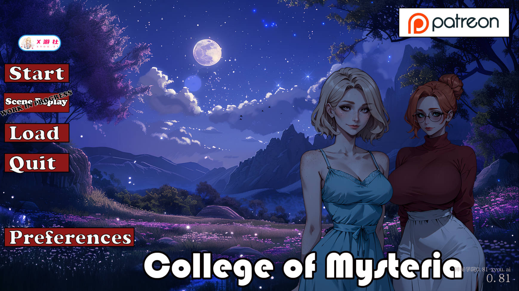 [SLG/汉化/NTR] 神秘学院/College of Mysteria Ver0.81 AI汉化 [758M/WY]-游戏网